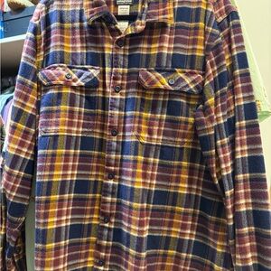 Patagonia Organic Cotton Checkered Shirt - Blue, Yellow, Red